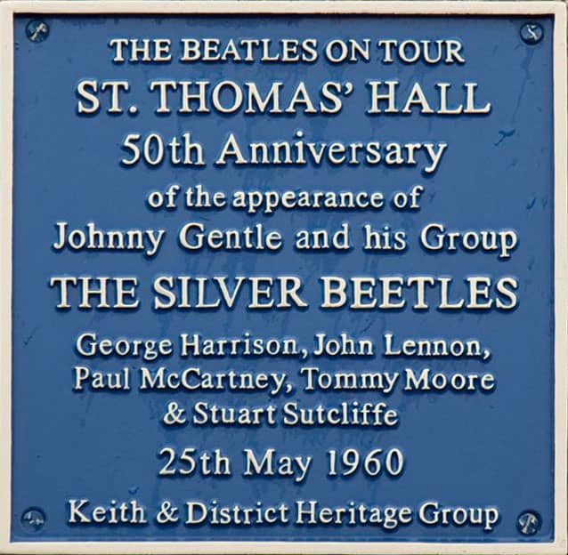 The Silver Beetles live: St Thomas' Hall, Keith, Scotland – 25 May 1960