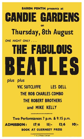 The Beatles live: Candie Gardens, Guernsey – 8 August 1963