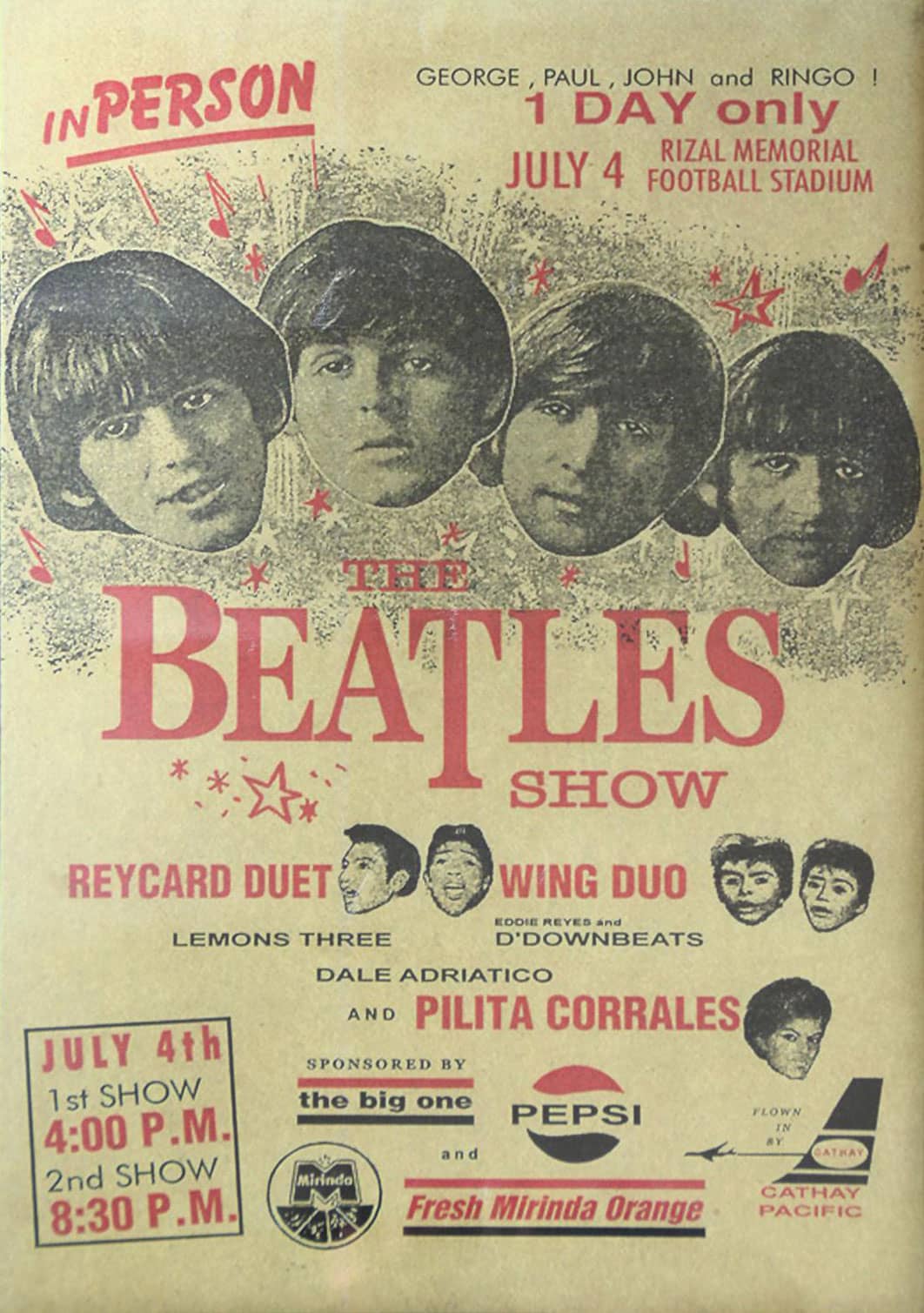 On This Day in Beatles History: The Beatles Live at Rizal Memorial Football Stadium, Manila – 4 July 1966