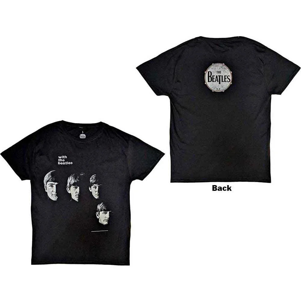 The Beatles Vintage With The Beatles T-Shirt Black — officially licensed