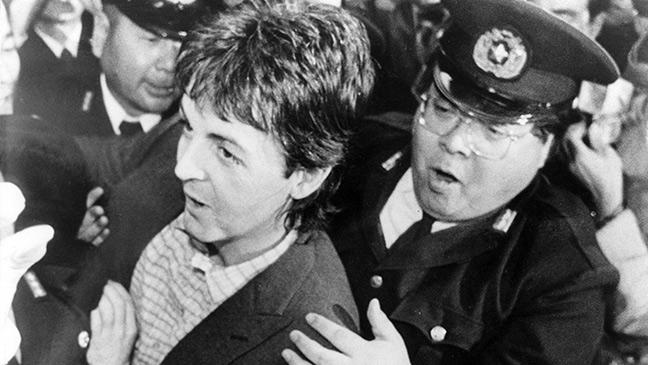 Paul McCartney Wings Tokyo 1980 Areested for Marijuana