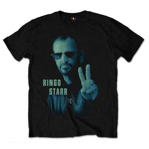 Ringo Starr Colour Peace T-Shirt Black — officially licensed