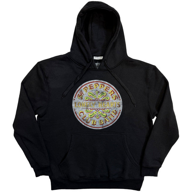 The Beatles Sgt Pepper Pullover Hoodie Black — officially licensed