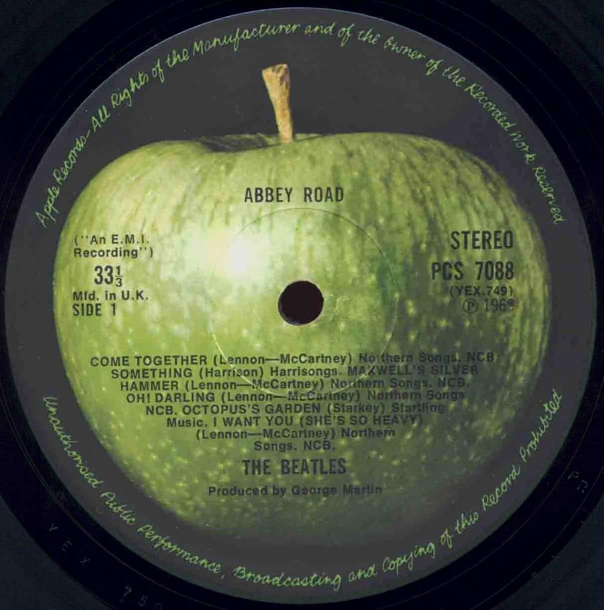 Recording, editing: I Want You (She’s So Heavy), Oh! Darling, Here Comes The Sun – 11 August 1969