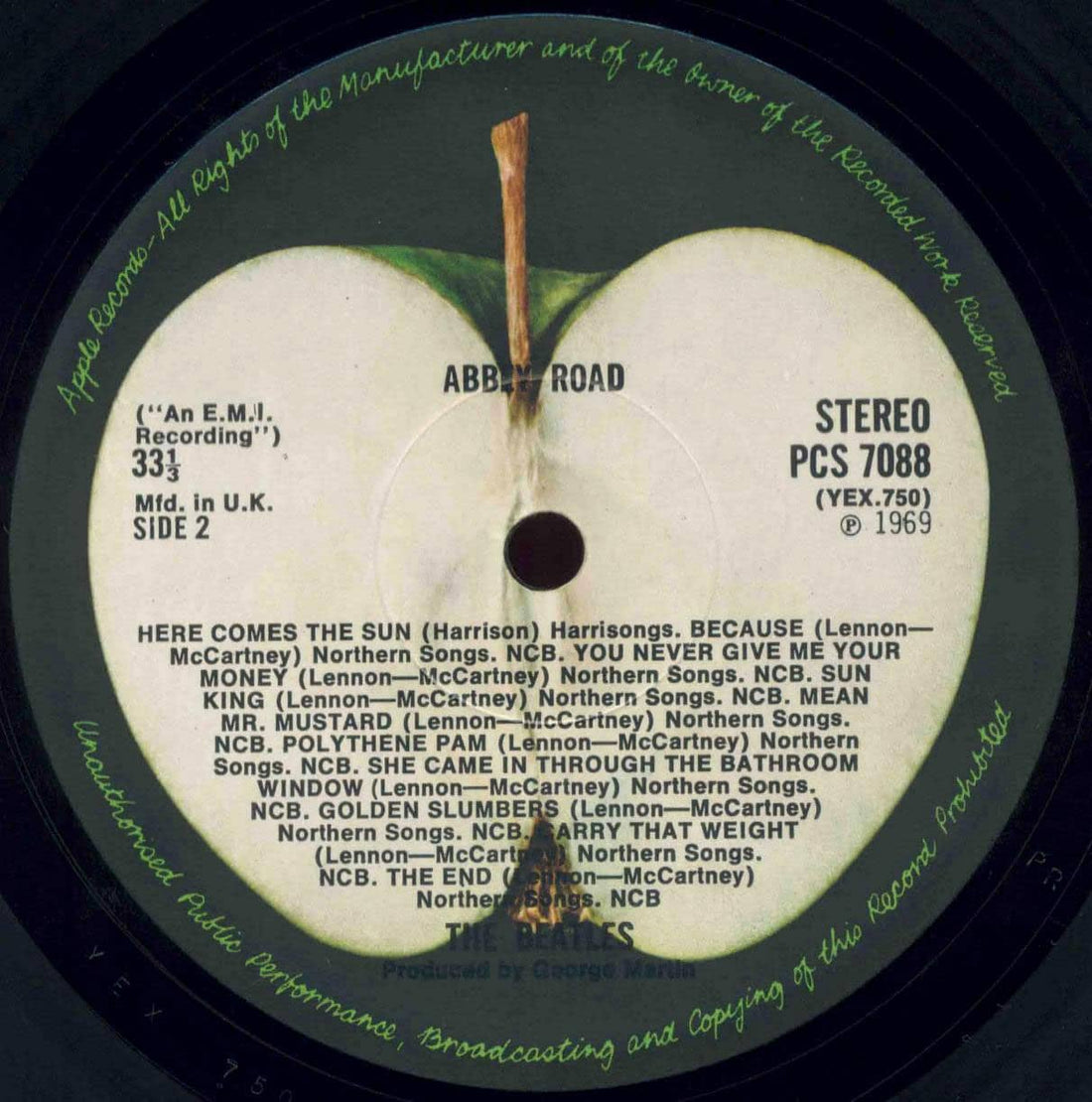Recording, mixing: You Never Give Me Your Money – 15 July 1969