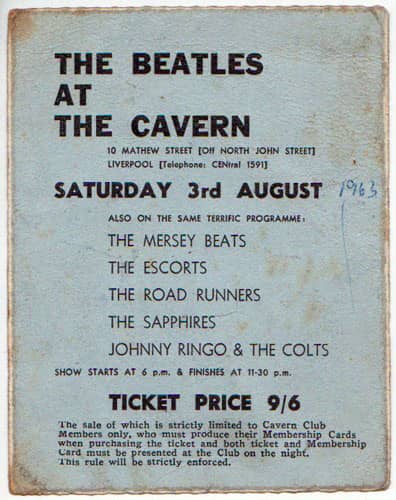 The Beatles' Final Cavern Club Show – 3 August 1963