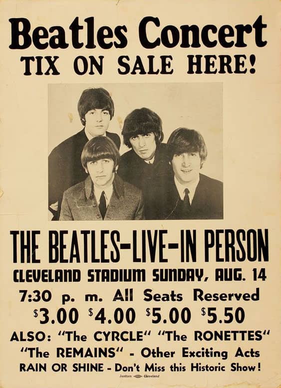 The Beatles live: Cleveland Stadium, Cleveland, Ohio – 14 August 1966