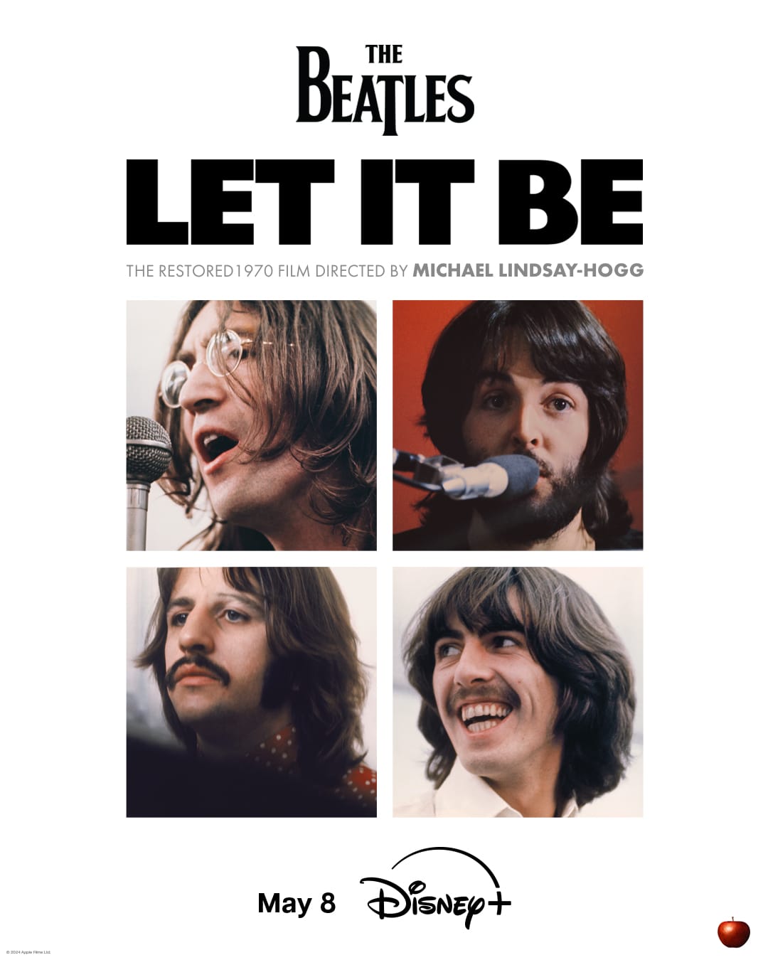 Restored Let It Be Film Coming to Disney+ – Beatles 16 April 2024 Announcement
