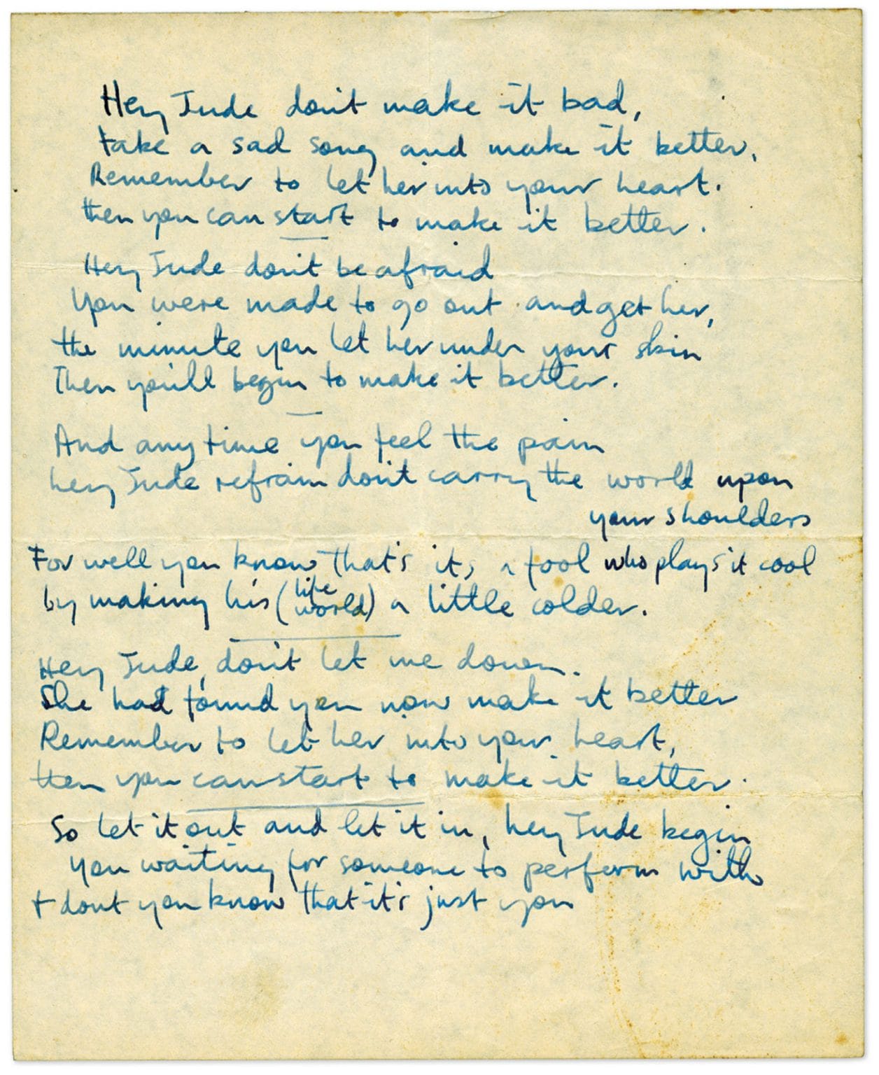 Recording: Hey Jude – 29 July 1968