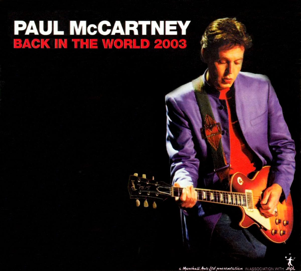 Paul McCartney Back In The World Tour 2003 poster — Königsplatz, Munich, Germany, 18 May 2003
