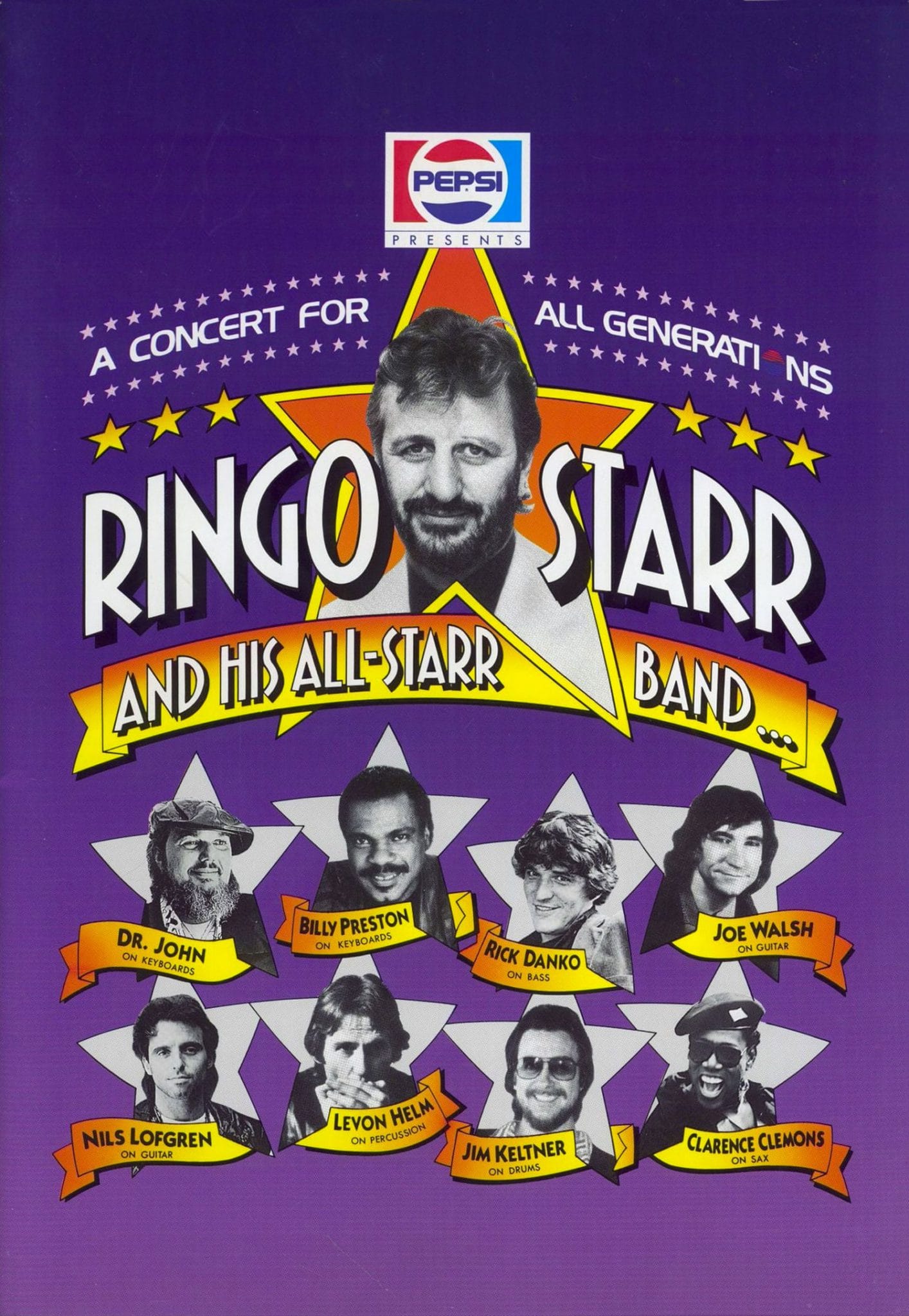 Ringo Starr and his All-Starr Band live: Mann Music Center, Philadelphia – 9 August 1989