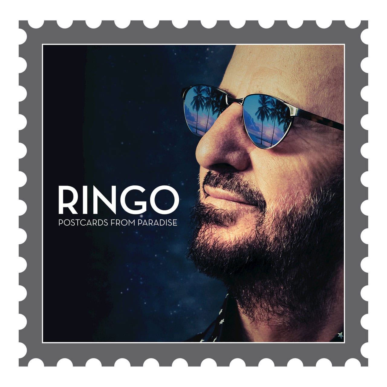 Ringo Starr Postcards From Paradise album cover – released worldwide 31 March 2015