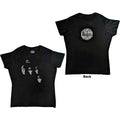 The Beatles With The Beatles Ladies T-Shirt – Official Licensed Black Front & Back Print Tee
