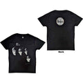 The Beatles Vintage With The Beatles T-Shirt – Official Licensed Black Front & Back Print Tee