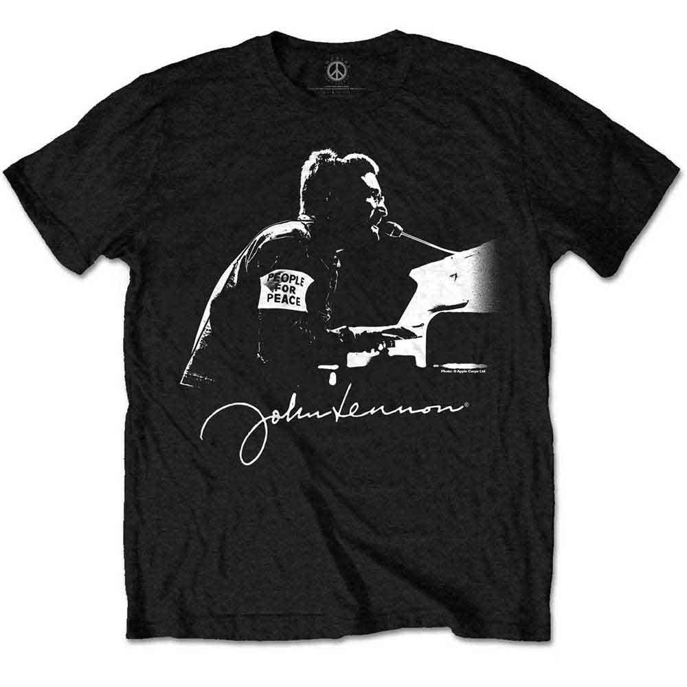 John Lennon: People for Peace Unisex T-Shirt (Black)