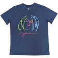 John Lennon: Self Portrait Full Colour Unisex T-Shirt (Denim Blue)