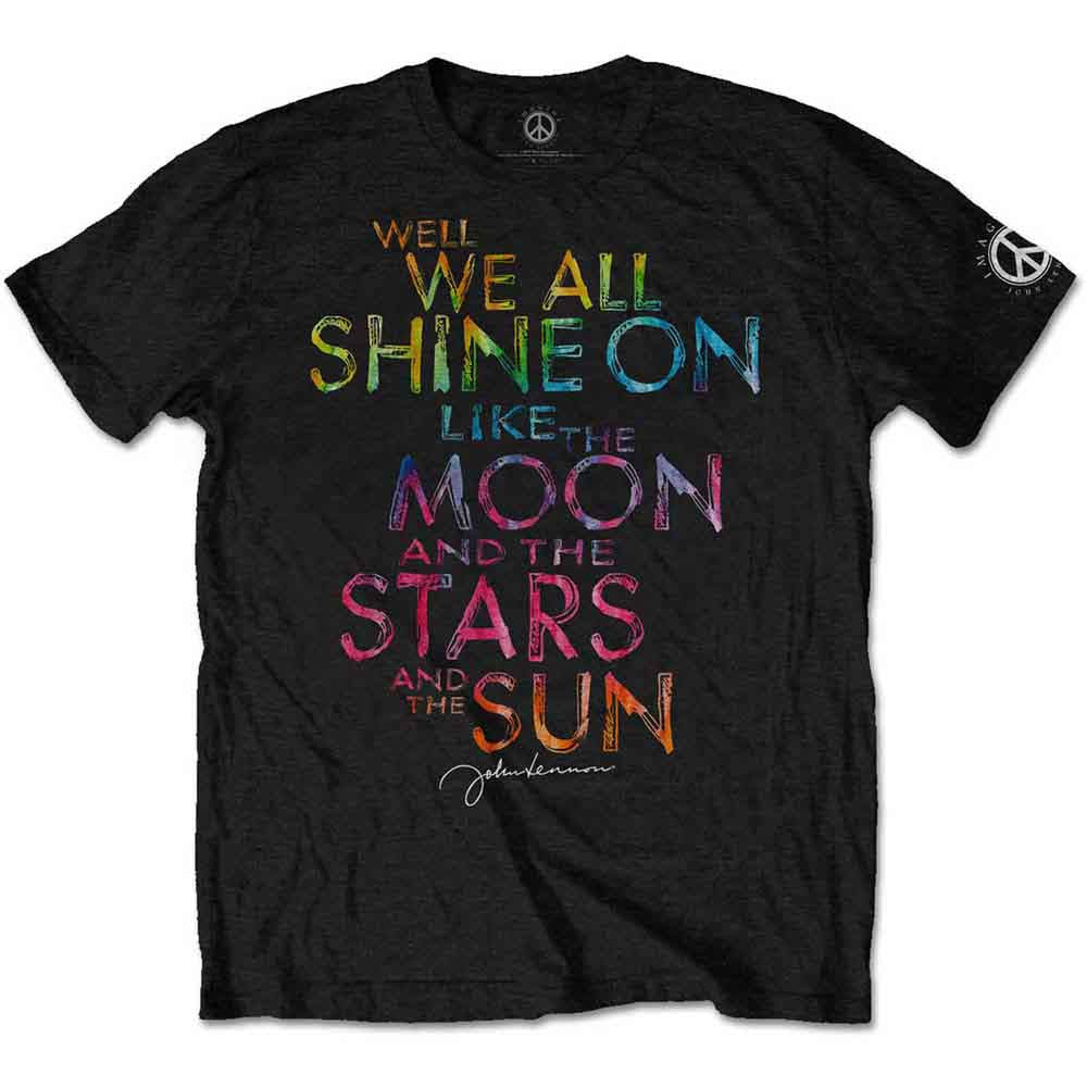 John Lennon: Shine On Unisex T-Shirt (Black)
