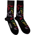 Paul McCartney: Wings Logos Unisex Ankle Socks (Black) (UK Size 7 - 11)