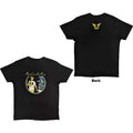 Paul McCartney: Wings Band on the Run Unisex T-Shirt (Black) (Back Print)