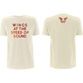Paul McCartney: Wings at the Speed of Sound Unisex T-Shirt (Sand) (Back Print)