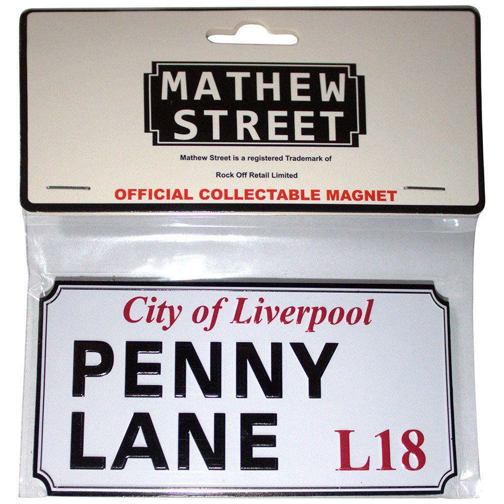 The Beatles: Penny Lane Liverpool Sign Fridge Magnet