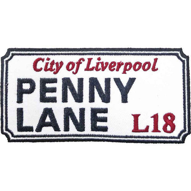 The Beatles: Penny Lane Liverpool Sign Patch