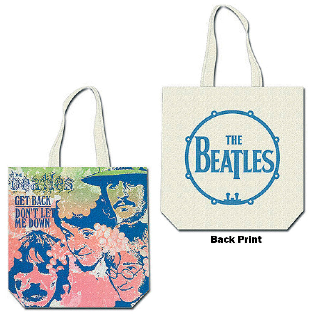 The Beatles Cotton Tote Bag: Get Back (Multicolour) (Back Print)