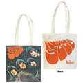 The Beatles: Rubber Soul Cotton Tote Bag (Black) (Back Print)