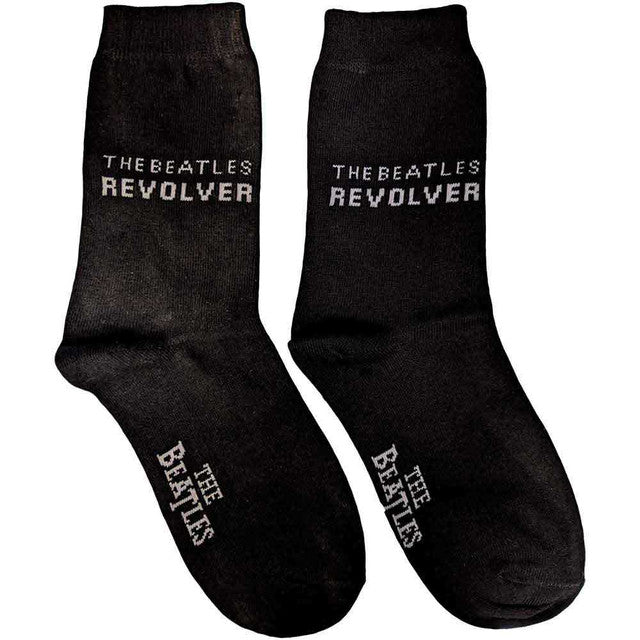 The Beatles Ladies Ankle Socks: Revolver (Black)
