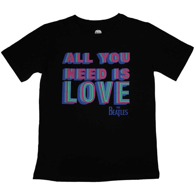 The Beatles: All You Need Is Love Ladies T-Shirt (Black)