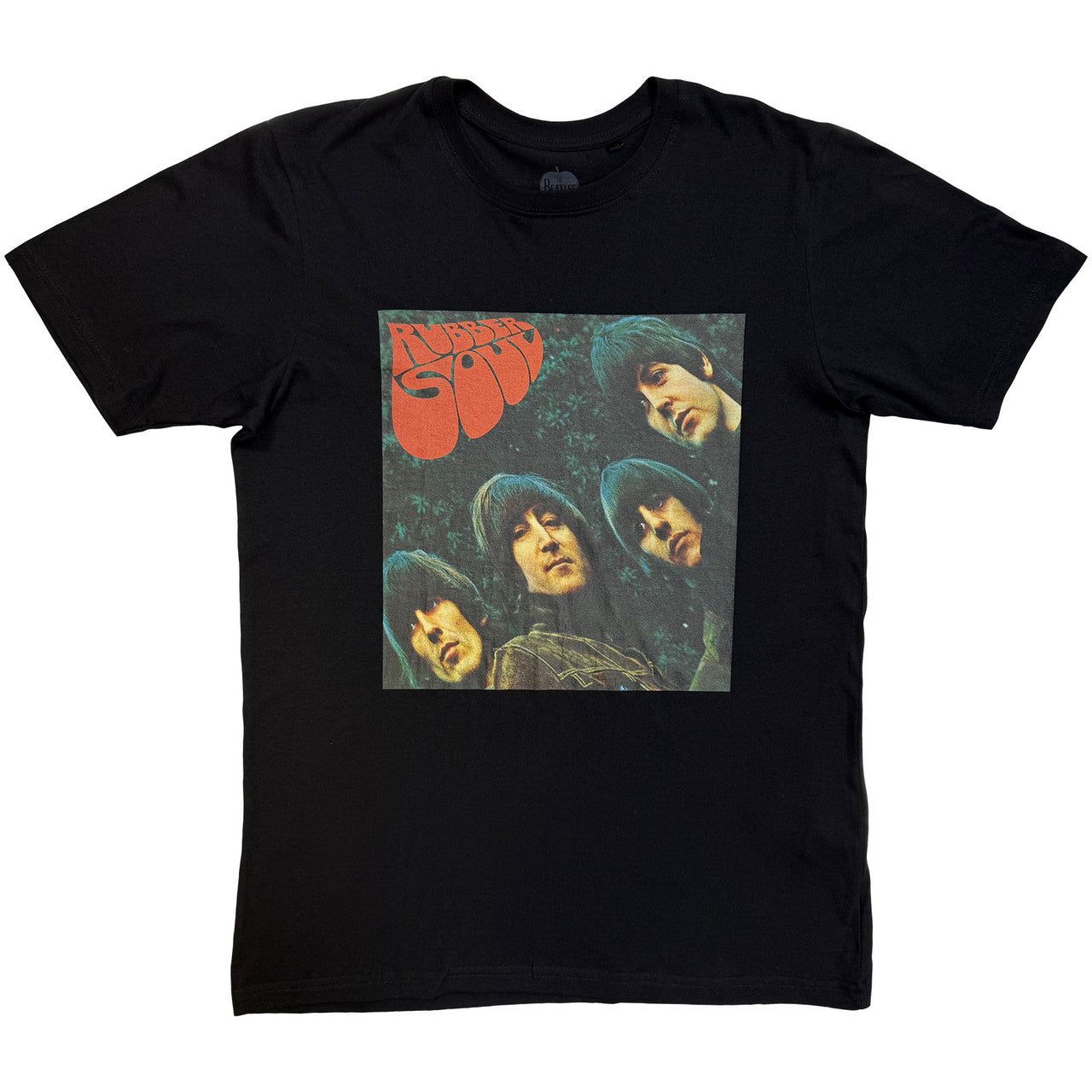 The Beatles: Rubber Soul Album Cover Ladies T-Shirt (Black)