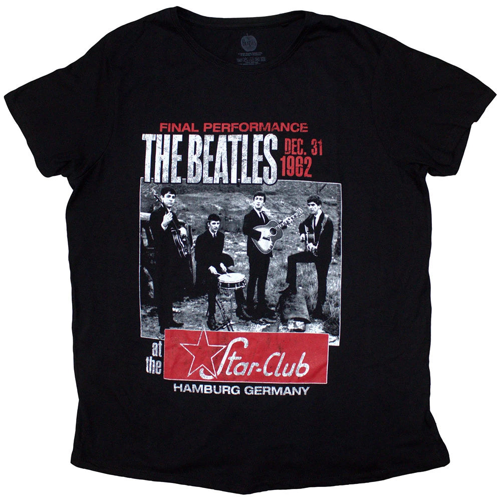 The Beatles: Star Club, Hamburg Ladies T-Shirt (Black)