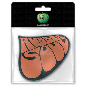 Beatles Rubber Soul car magnet featuring 1965 album artwork