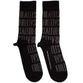 The Beatles: For Sale Text Outlines Repeat Unisex Ankle Socks (Black)