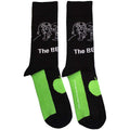 The Beatles: White Album Faces Outlines & Apple Unisex Ankle Socks (Black)