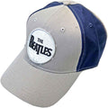 The Beatles: Drum Logo Unisex Baseball Cap (Grey & Navy Blue) (2-Tone)
