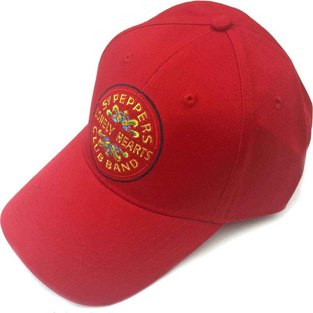 The Beatles: Sgt Pepper Drum Unisex Baseball Cap (Red)