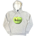 The Beatles Unisex Pullover Hoodie: Apple Logo (Grey)