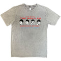 The Beatles: Candlestock Park Heads Unisex Stone Wash T-Shirt (Grey)