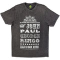 The Beatles: Mr Kite Unisex Stone Wash T-Shirt (Charcoal Grey)
