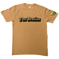 The Beatles: 70s Logo Unisex T-Shirt (Sand) (Sleeve Print)