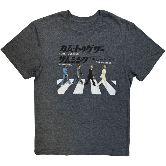 The Beatles: Abbey Road Japanese Unisex T-Shirt (Heather Grey)