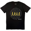The Beatles: Abbey Road Songs Swirl Foiled Unisex T-Shirt (Black) (Embellished)