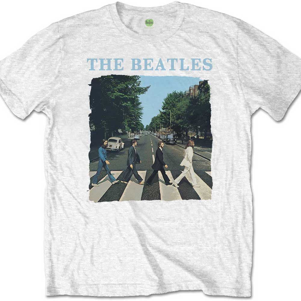 The Beatles: Abbey Road & Logo Unisex T-Shirt (White)