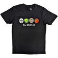 The Beatles: Apple & Drums Unisex T-Shirt (Black)