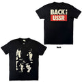 The Beatles: Back In The USSR Unisex T-Shirt (Black) (Back Print)