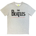 The Beatles: Candlestick Park Unisex T-Shirt (Grey) (Back Print)