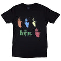 The Beatles: Colour Faces Unisex T-Shirt (Black)