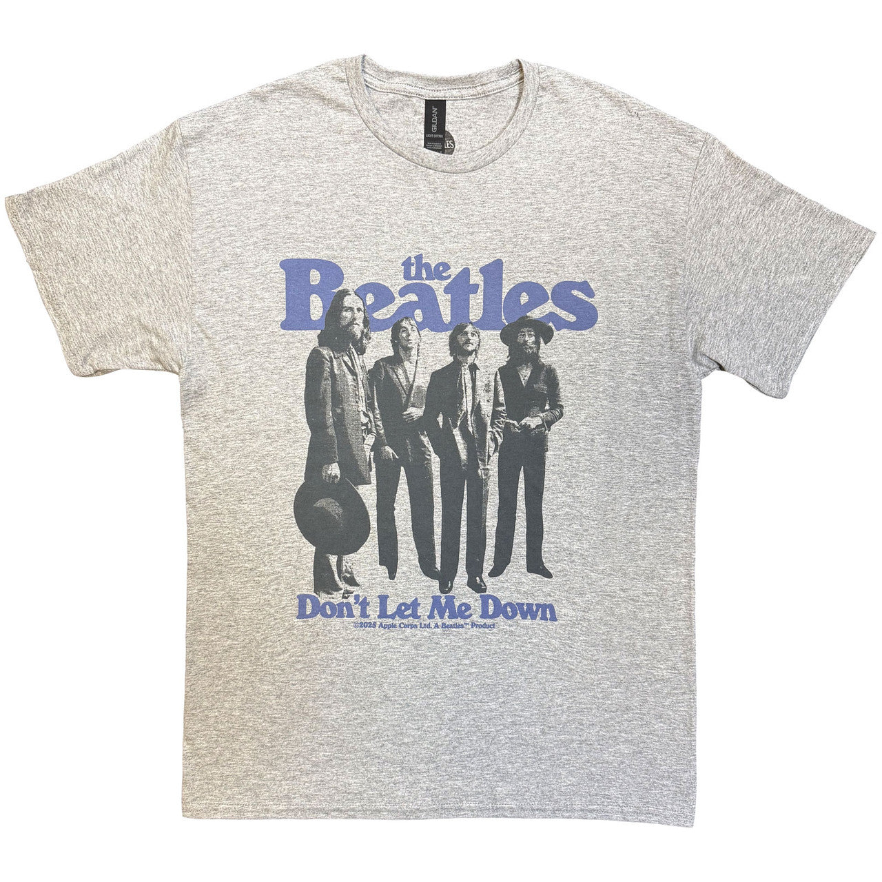 The Beatles Unisex T-Shirt: Don't Let Me Down (Grey)