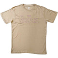 The Beatles: Drop T Embroidered Unisex T-Shirt (Sand) (Embellished)